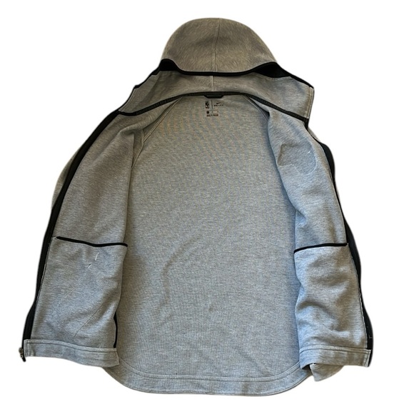 Nike Miami Heat NBA Team Full Zip Hoodie Gray Dri-Fit Therma-Flex Swoosh Large - Picture 11 of 16